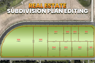 create real estate subdivision land layouts drone images