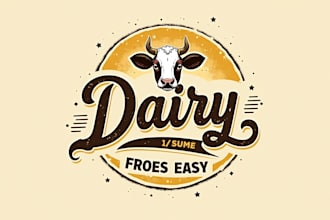 make different dairy farm logo