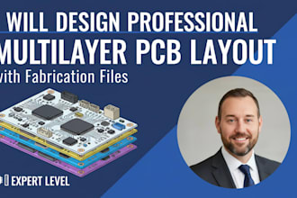 design professional multilayer pcb layout with fabrication files