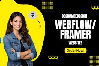 create, redesign, or fix your framer and webflow website with smooth animations