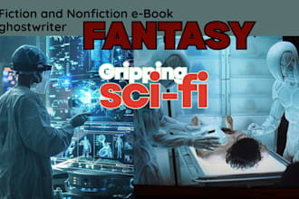 be your fantasy novel writer, sci fi and fiction stories ghostwriter