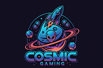 design a professional space gaming  logo