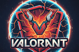 design a professional valorant gaming logo