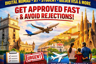 help you with portugal visa, digital nomad, student visa