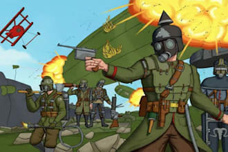 draw history and military anime, and original characters