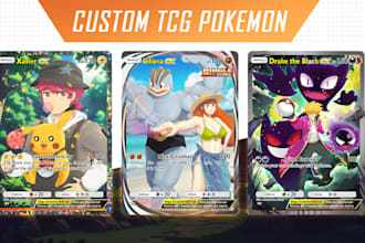make illustration for pokemon tcg