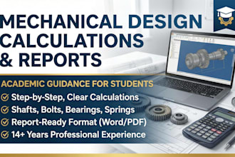 help mechanical engineering students with design calculations and reports