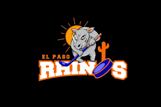 do a supplementary powerful logo for the el paso rhinos