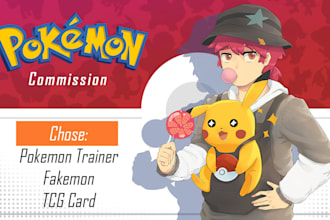 make pokemon and trainer fanart