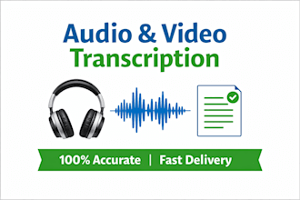 transcribe audio and video accurately