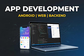 develop a custom web or app solution with scalable backend