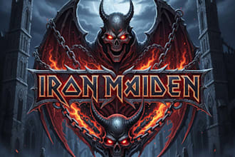 design a brutal and  professional heavy metal logo