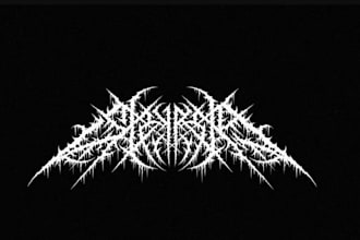 design black metal logo for your band