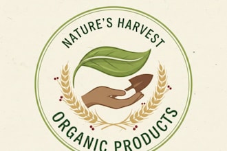 design a professional organic products logo