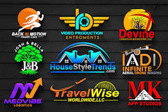 design a modern 3d logo for startups and small businesses