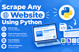 scrape a website using python