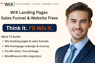 design german wix landing page,sales funnels,wix redesign,velo fix,wix migration