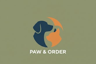 design a professional pets and  animal logo