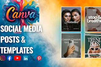 design social media posts and canva templates