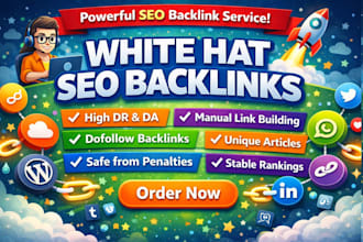 build high quality white hat backlinks for SEO