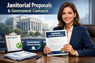 do janitorial proposal cleaning service government contract capability statement