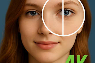 upscale and sharpen your blurry photos to 4k