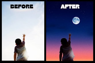 remove image background fast and accurately and add sky
