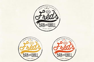 create a retro vintage badge logo with classic style