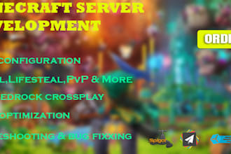 create and customize a minecraft java server with plugins