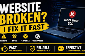 fix website errors, bugs or issues fast on any platform