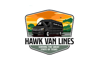design luxury sprinter van rental company logo