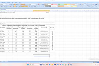clean, format, merge, split excel data