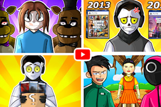 draw cartoon thumbnails in a different style