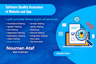 do end to end sqa testing for web and app platforms