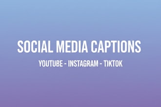 write engaging social media captions for your videos