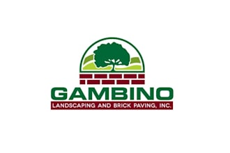 design modern landscaping and brick paving logo