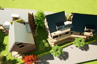 create stunning visualization, exterior 3d rendering