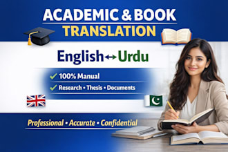 expert english to urdu academic and book translation