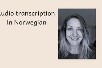 transcribe audio in norwegian, video transcription