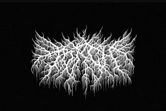 design a brutal death metal logo
