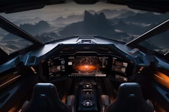 create 3d fighter, alien spaceship, science spaceship models for games and film