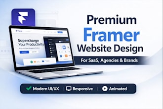 do framer website for startups or saas agency, brands, consulting service