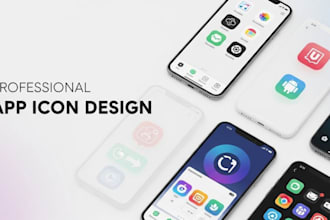 design a modern app icon for ios and android