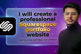 create a professional squarespace portfolio website