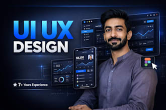 senior UI UX designer for fintech and saas dashboards