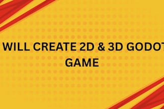 create 2d, 3d godot game with perfect and smooth operation
