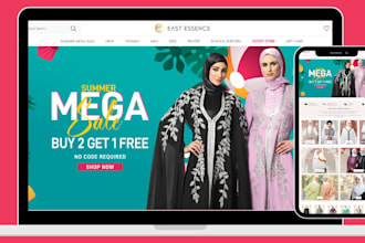 design elegant islamic clothing website abaya shopify store hijab shopify store