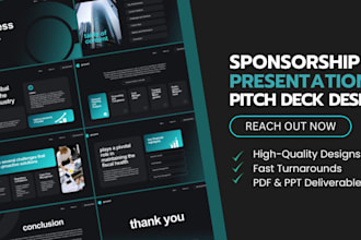 create sponsorship presentation or brochure design in powerpoint, canva or PDF