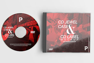 design cd, dvd, album cover and label