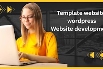 design wordpress website template website and landing page